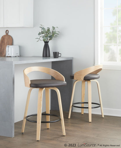 Majestic Office Furniture 26" Fixed-Height Counter Stool - Set of 2
