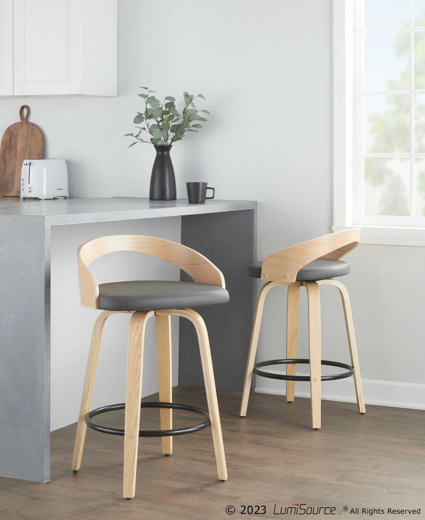 Majestic Office Furniture 26" Fixed-Height Counter Stool - Set of 2