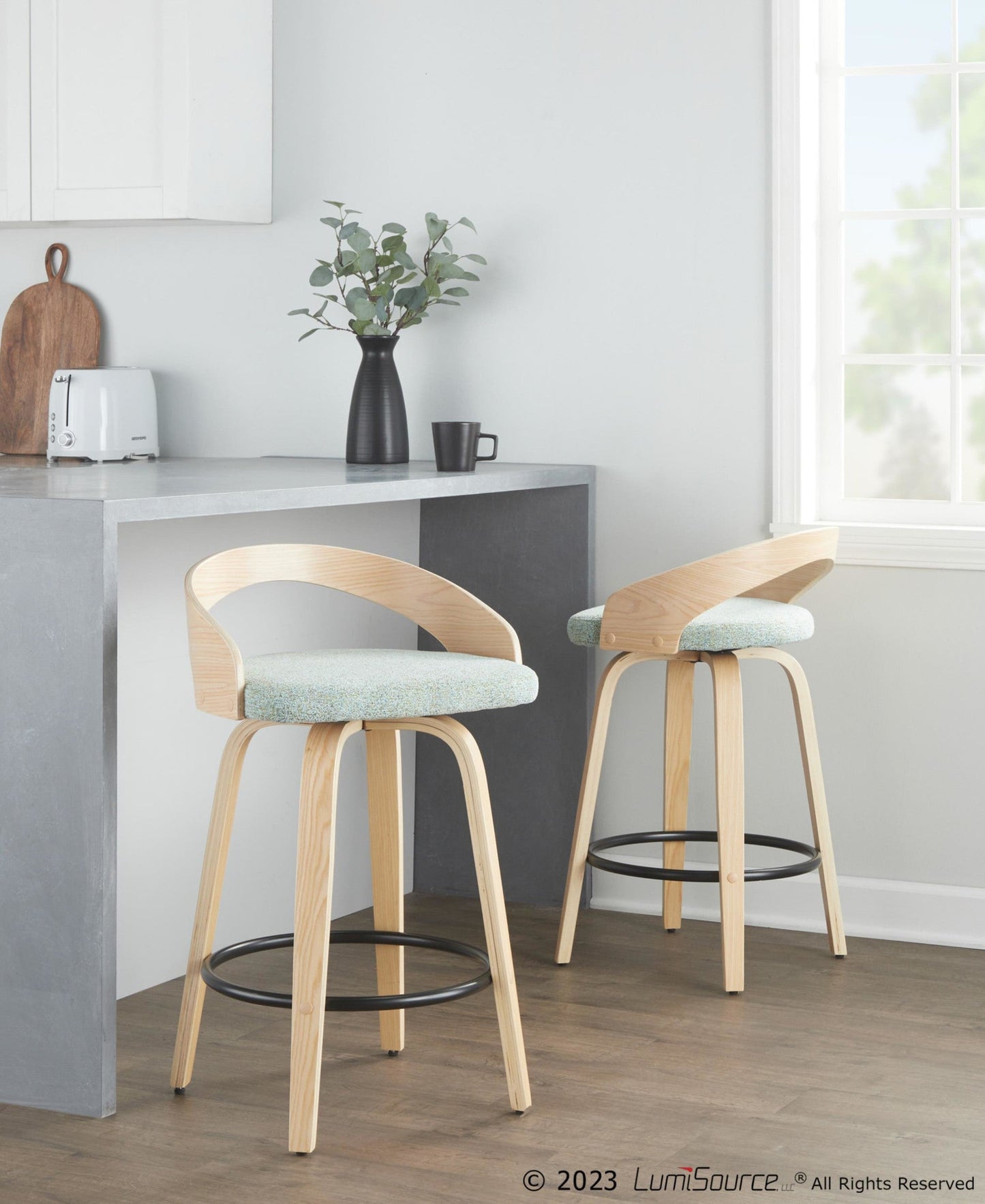 Majestic Office Furniture 26" Fixed-Height Counter Stool - Set of 2
