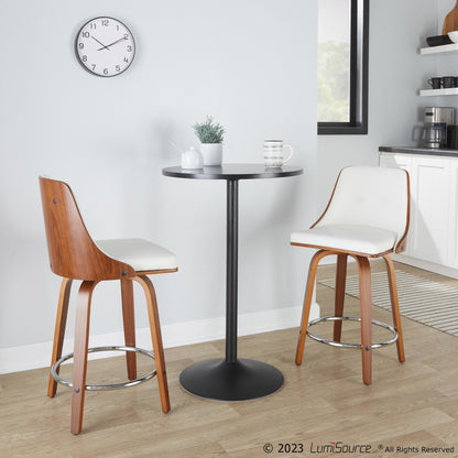 Majestic Office Furniture 24" Fixed-Height Counter Stool - Set of 2