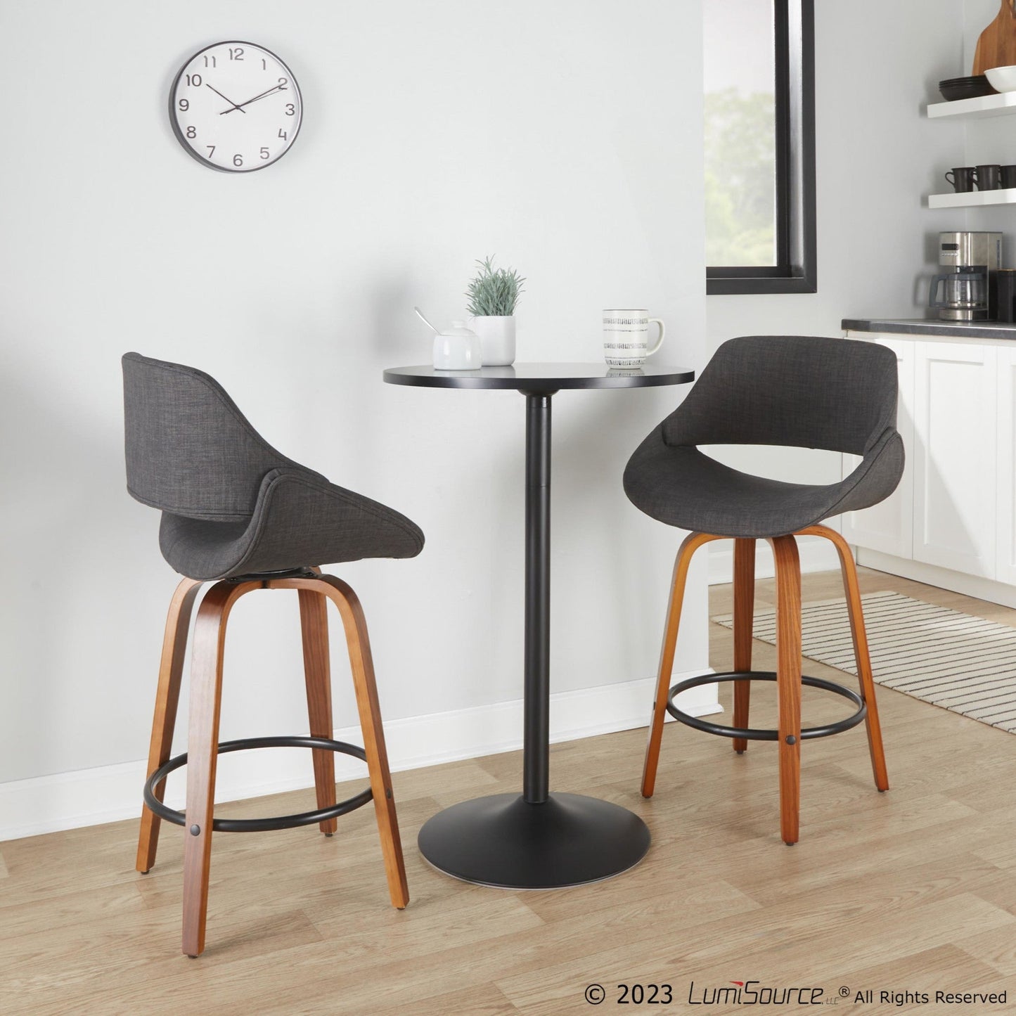 Majestic Office Furniture 26" Fixed-Height Counter Stool - Set of 2