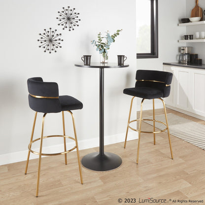 Majestic Office Furniture Claire 30" Fixed-Height Barstool - Set of 2