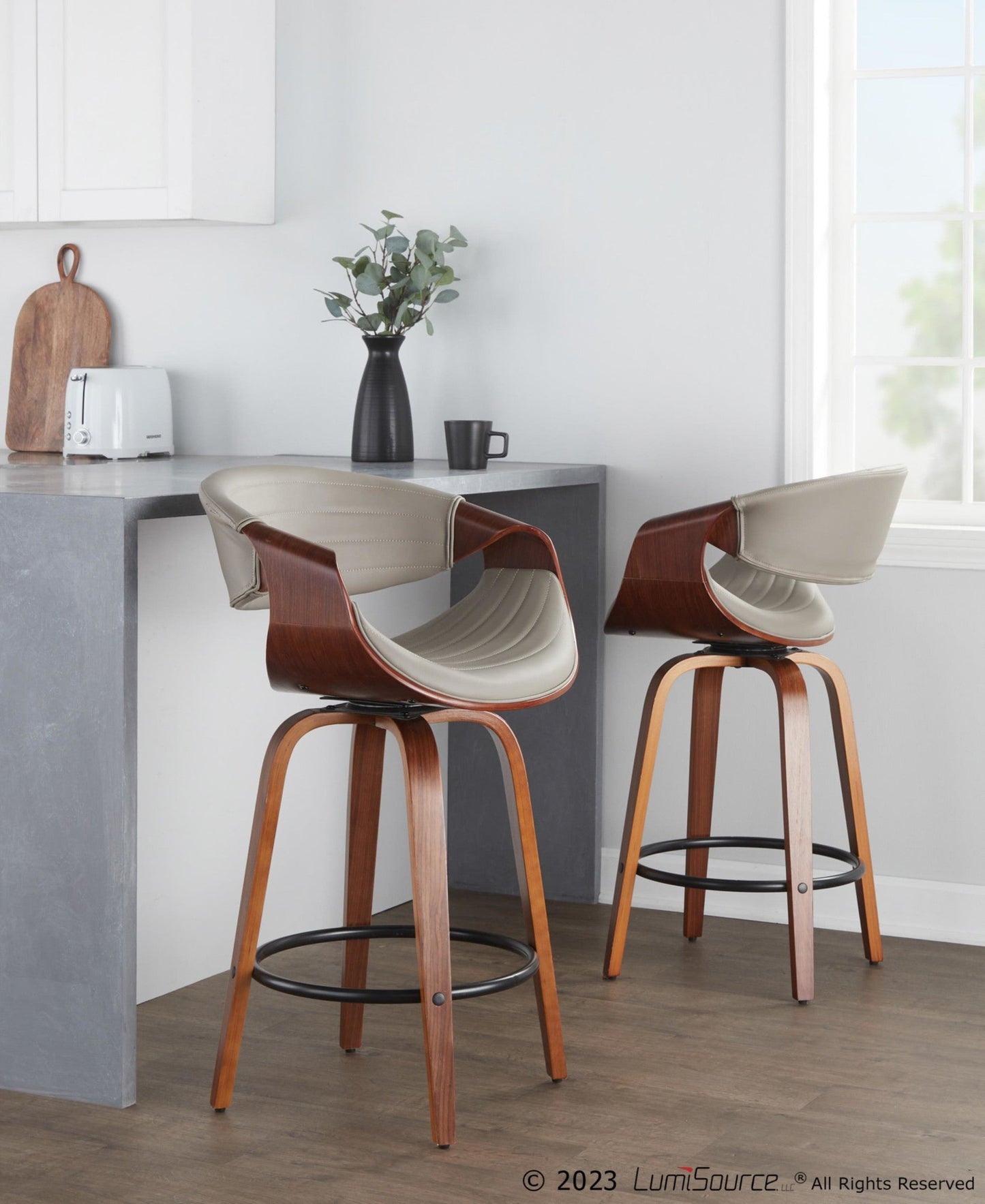 Majestic Office Furniture 26" Fixed-Height Counter Stool - Set of 2
