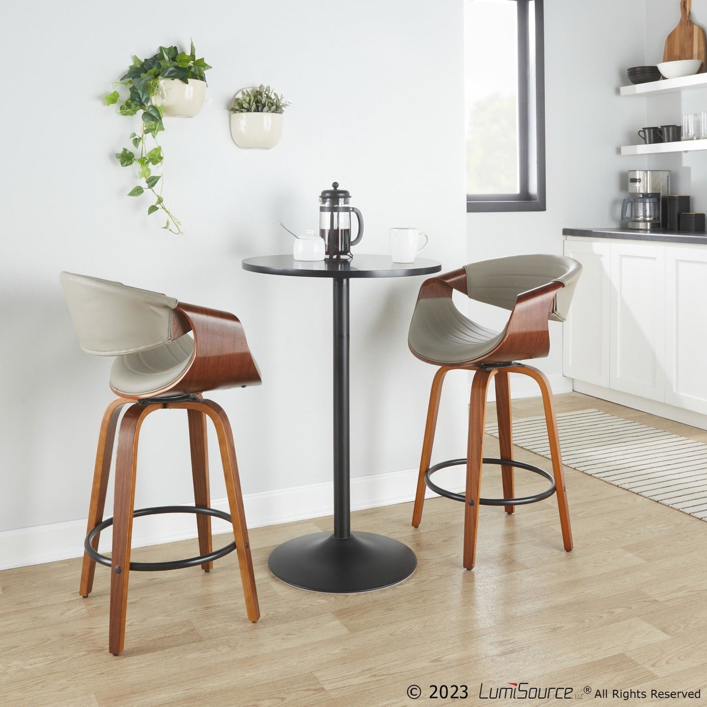Majestic Office Furniture 26" Fixed-Height Counter Stool - Set of 2
