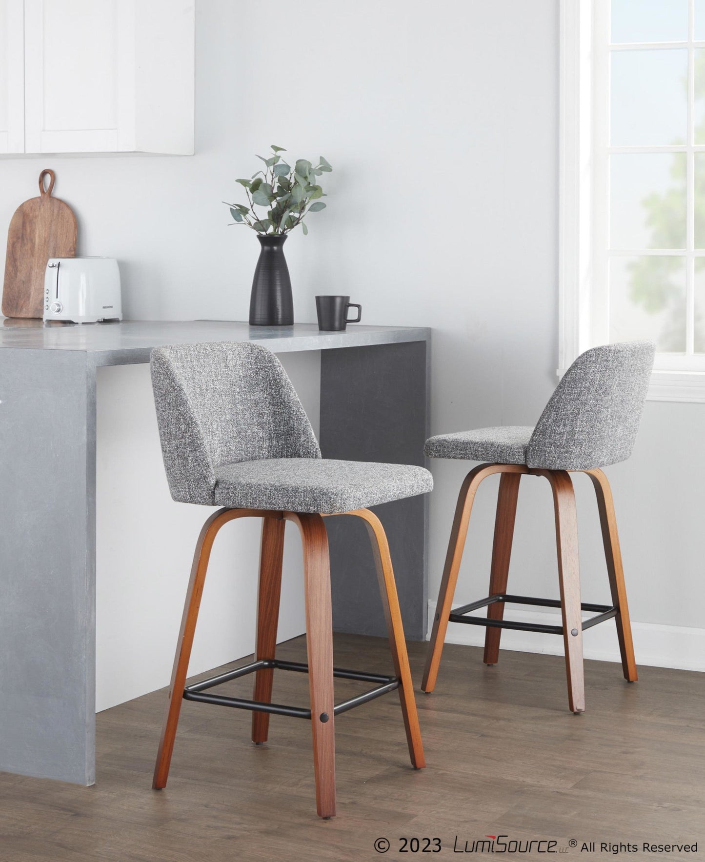 Majestic Office Furniture 26" Fixed-Height Counter Stool - Set of 2