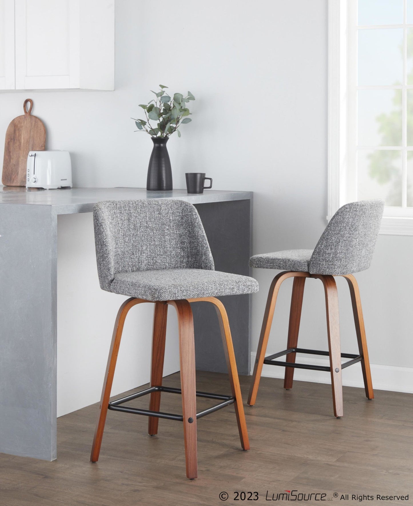 Majestic Office Furniture 26" Fixed-Height Counter Stool - Set of 2