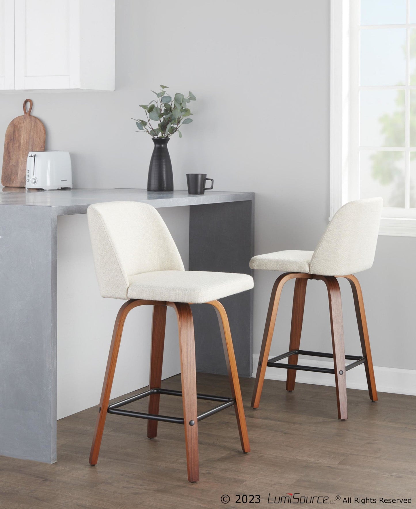 Majestic Office Furniture 26" Fixed-Height Counter Stool - Set of 2