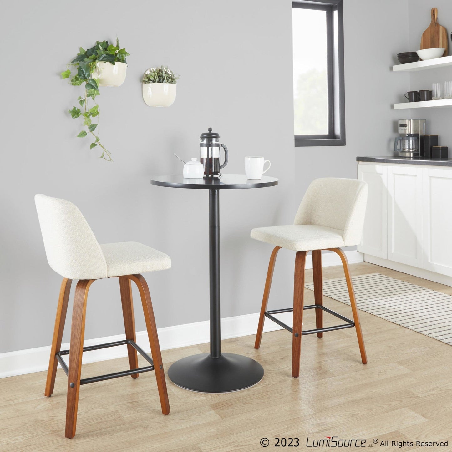 Majestic Office Furniture 26" Fixed-Height Counter Stool - Set of 2