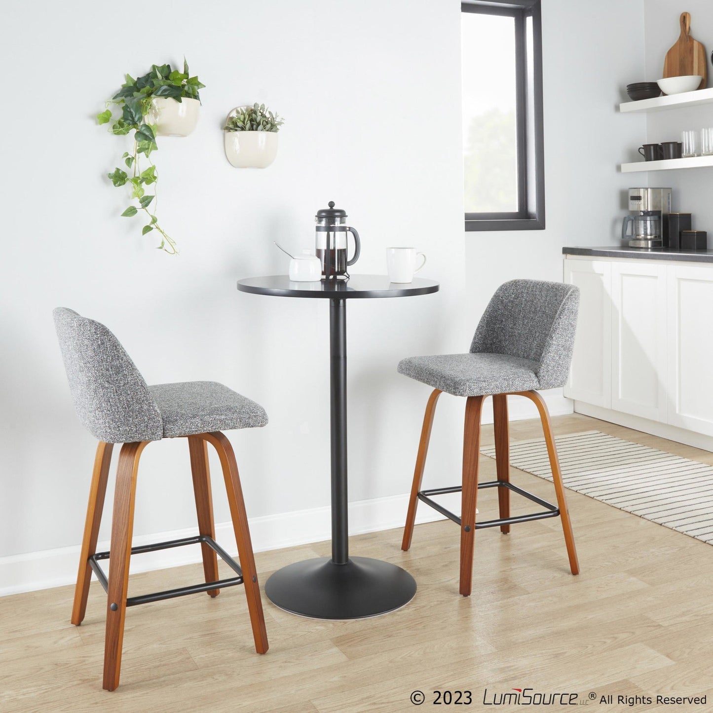 Majestic Office Furniture 26" Fixed-Height Counter Stool - Set of 2