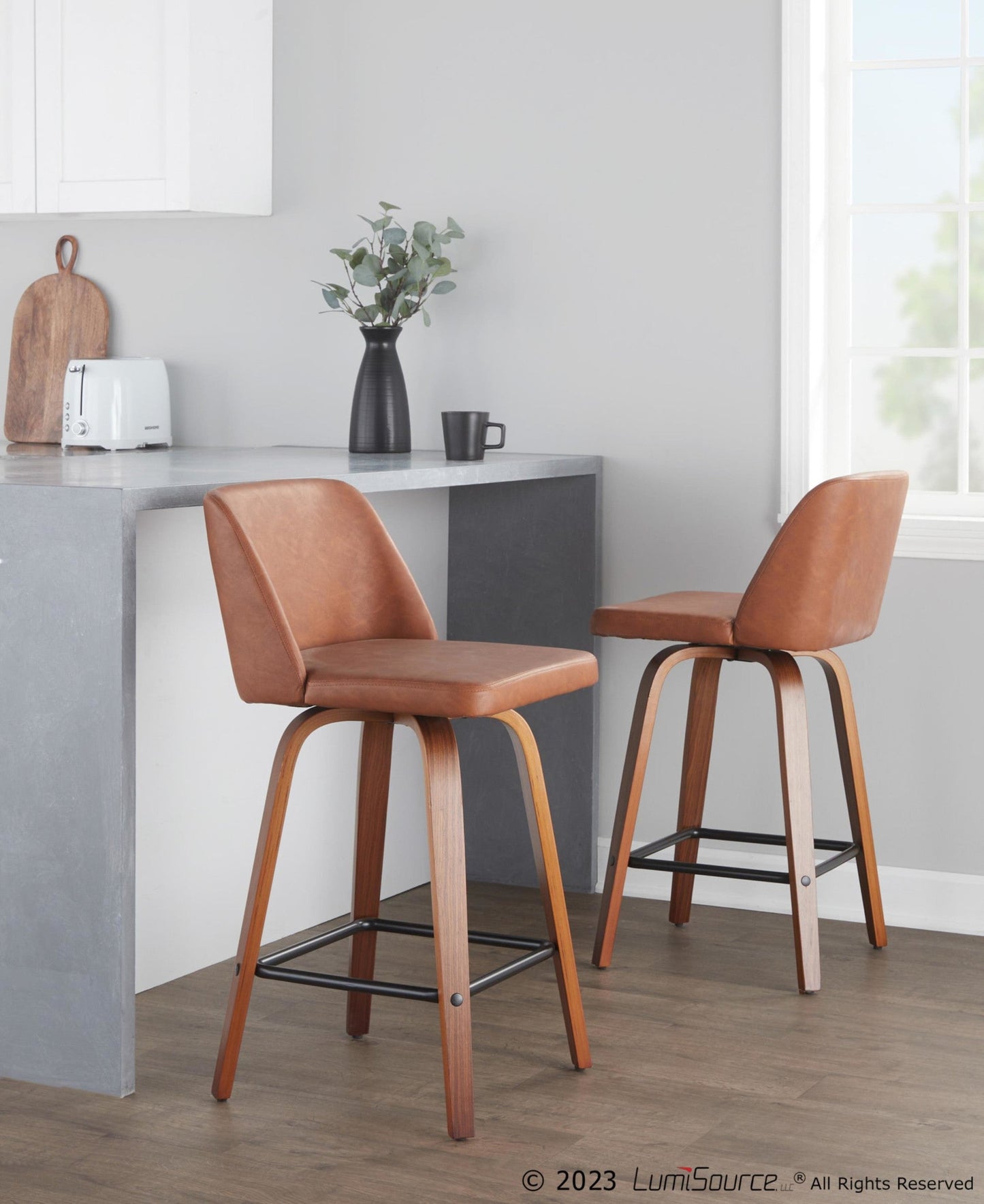 Majestic Office Furniture 26" Fixed-Height Counter Stool - Set of 2