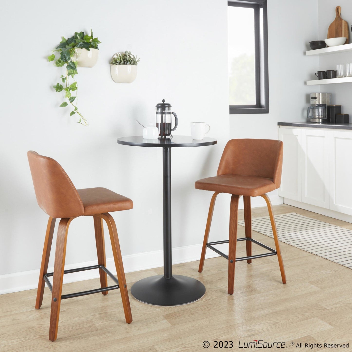 Majestic Office Furniture 26" Fixed-Height Counter Stool - Set of 2