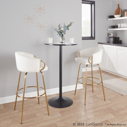 Majestic Office Furniture 30" Fixed-Height Barstool - Set of 2