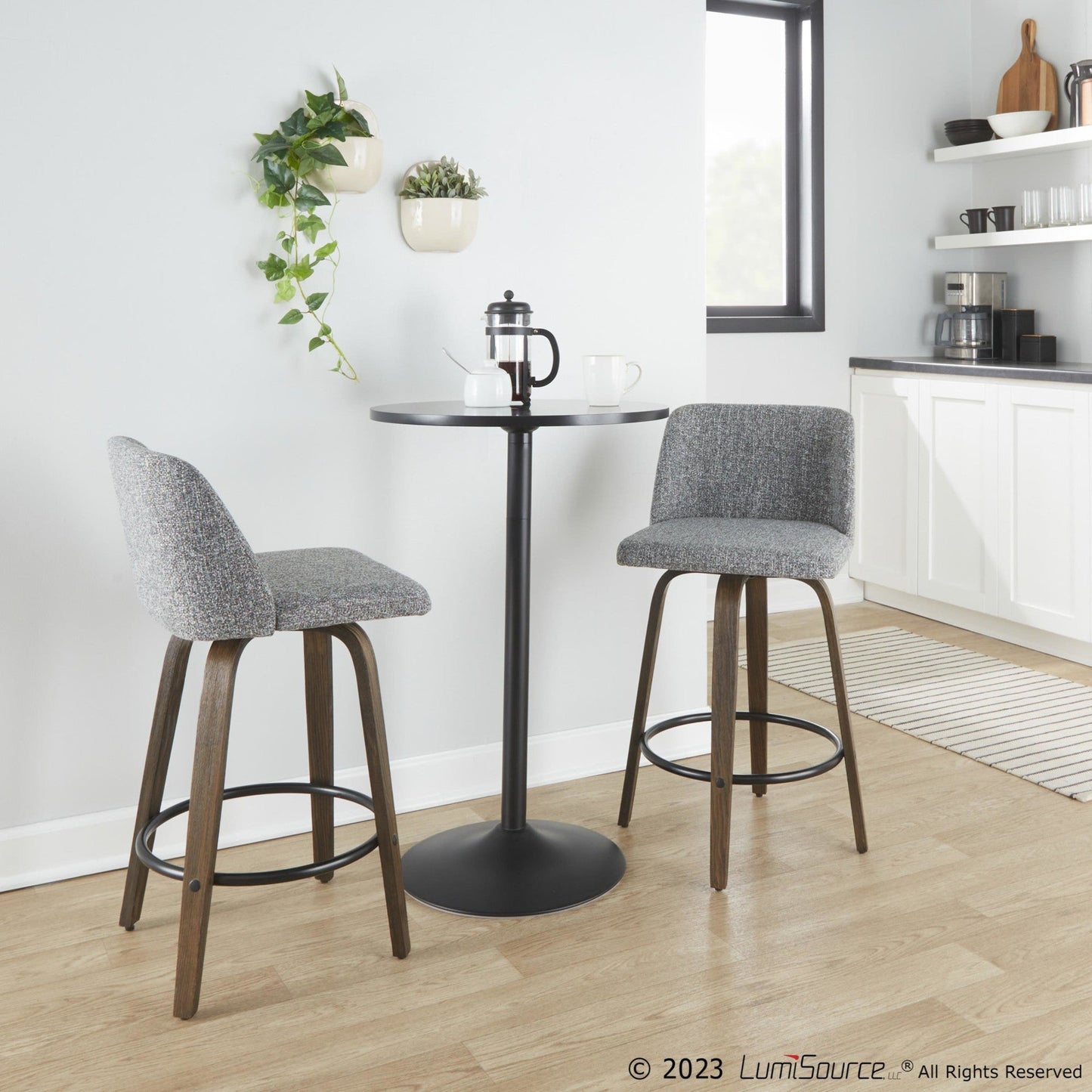 Majestic Office Furniture 26" Fixed-Height Counter Stool - Set of 2