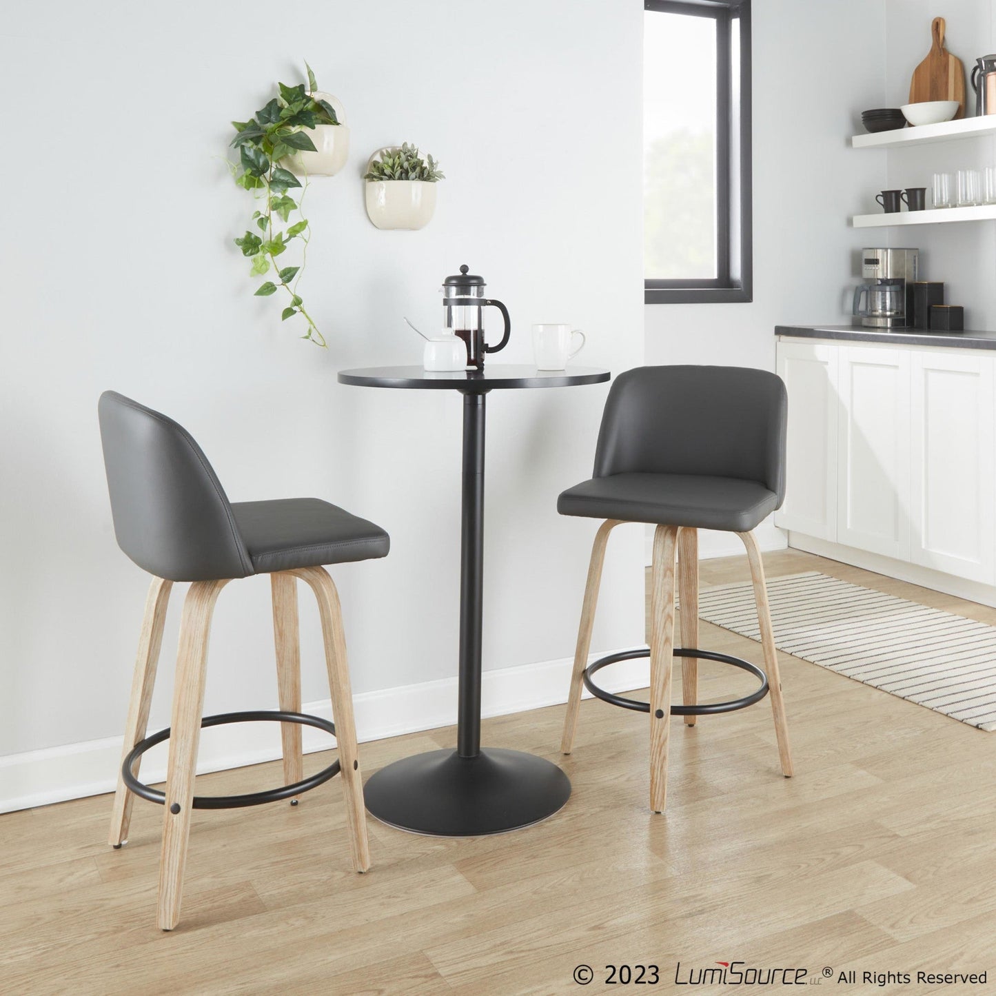 Majestic Office Furniture 26" Fixed-Height Counter Stool - Set of 2