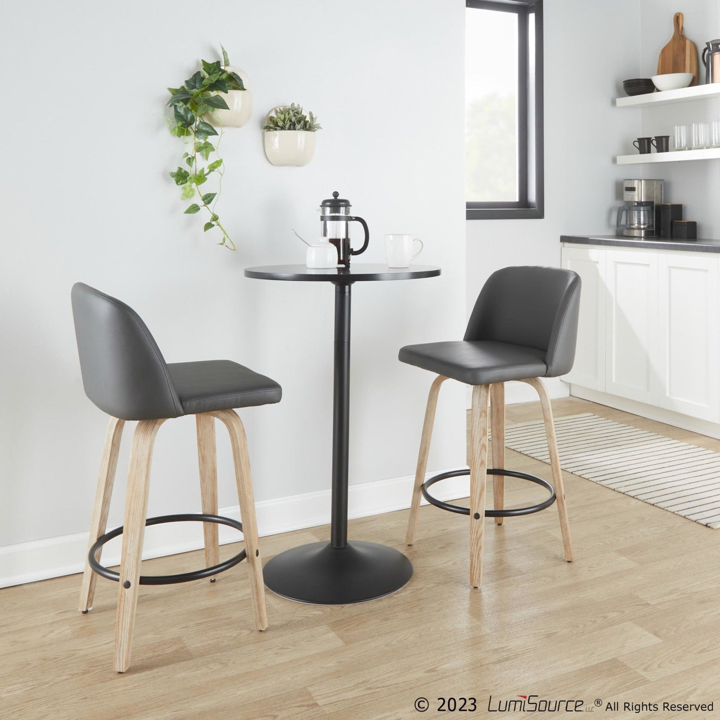 Majestic Office Furniture 26" Fixed-Height Counter Stool - Set of 2