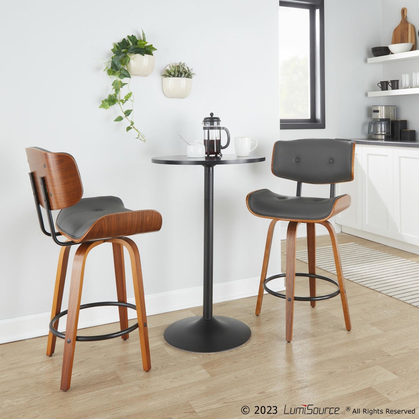 Majestic Office Furniture 26" Fixed-Height Counter Stool - Set of 2