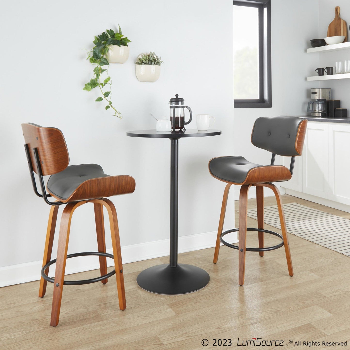 Majestic Office Furniture 26" Fixed-Height Counter Stool - Set of 2
