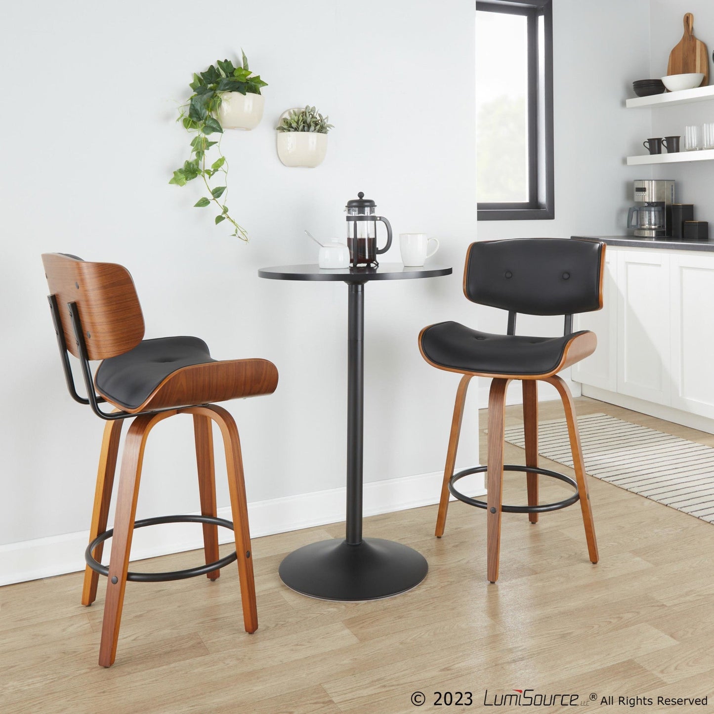 Majestic Office Furniture 26" Fixed-Height Counter Stool - Set of 2