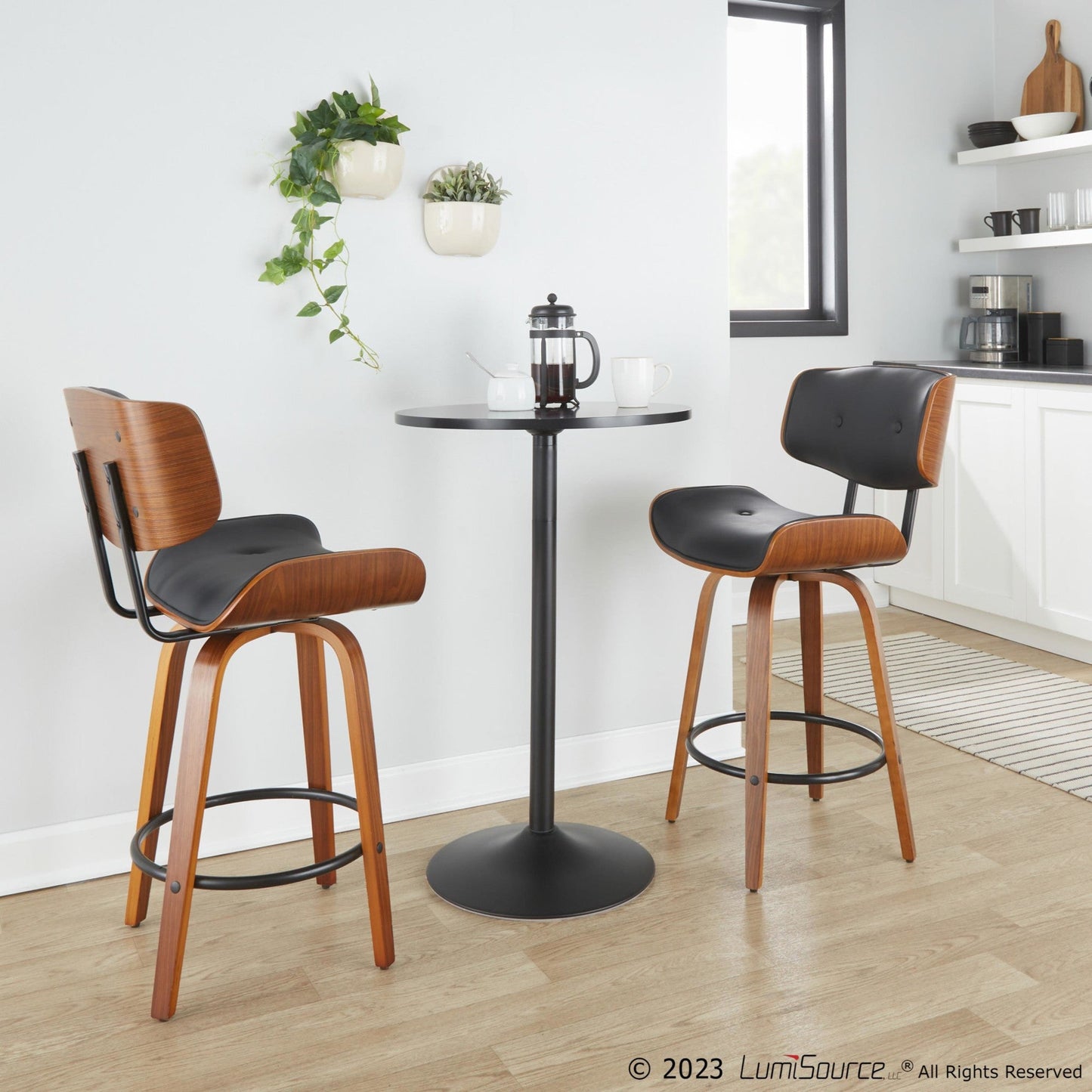 Majestic Office Furniture 26" Fixed-Height Counter Stool - Set of 2