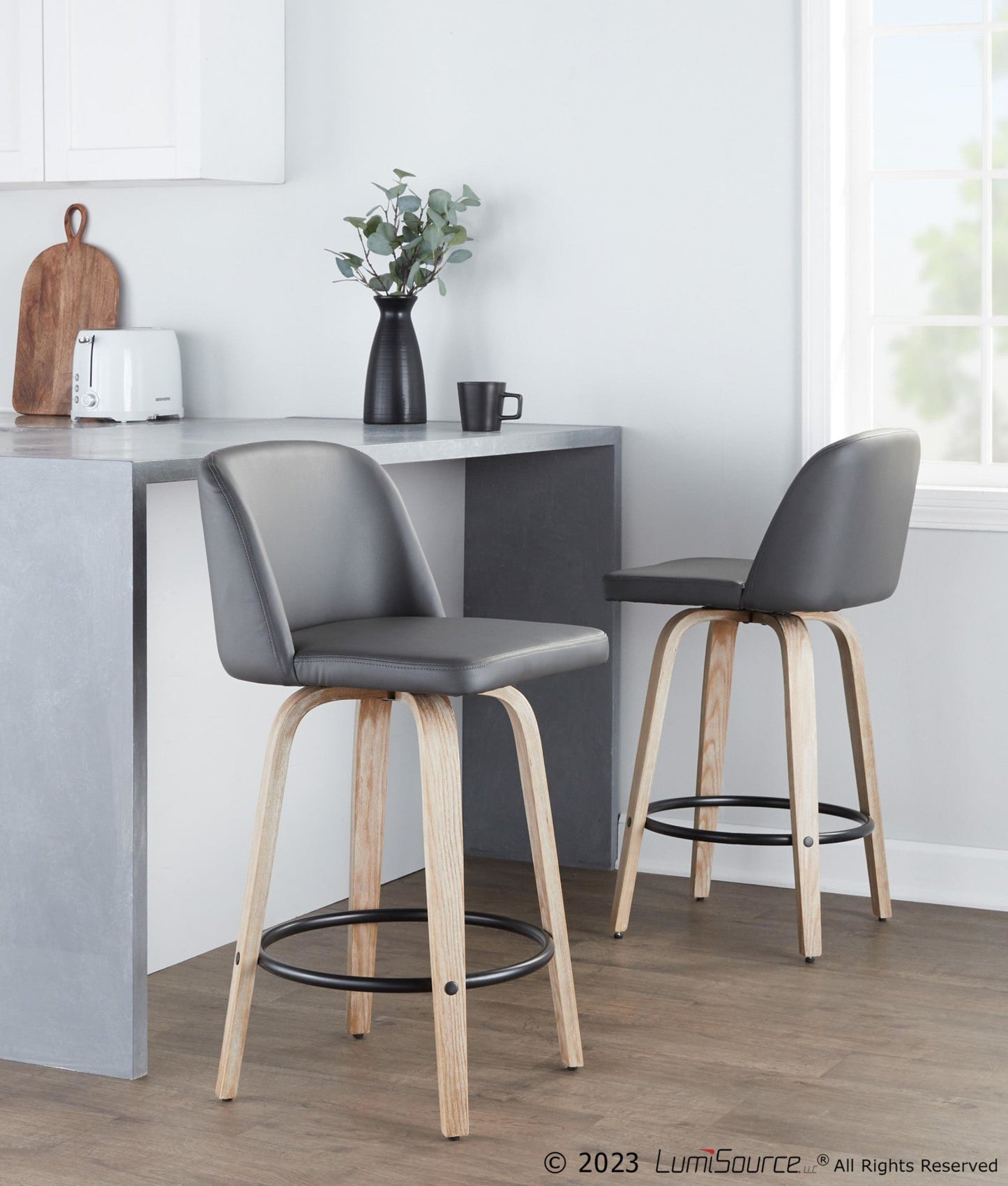 Majestic Office Furniture 26" Fixed-Height Counter Stool - Set of 2