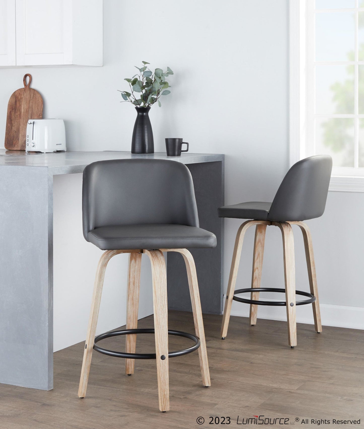 Majestic Office Furniture 26" Fixed-Height Counter Stool - Set of 2