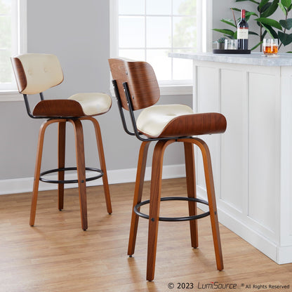 Majestic Office Furniture 30" Fixed-Height Barstool - Set of 2