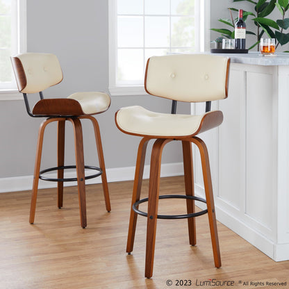Majestic Office Furniture 30" Fixed-Height Barstool - Set of 2