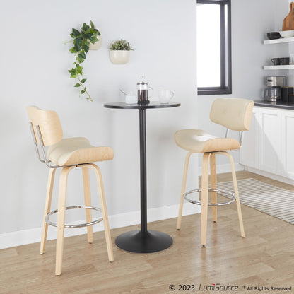 Majestic Office Furniture 30" Fixed-Height Barstool - Set of 2