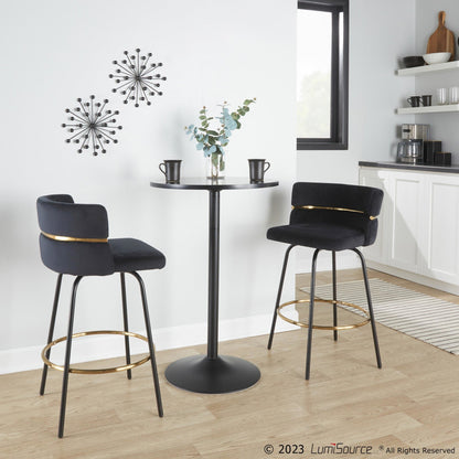Majestic Office Furniture Claire 26" Fixed-Height Counter Stool - Set of 2