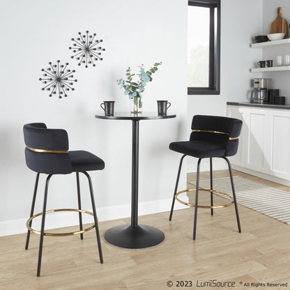 Majestic Office Furniture Claire 26" Fixed-Height Counter Stool - Set of 2
