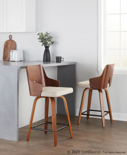 Majestic Office Furniture 24" Fixed-Height Counter Stool - Set of 2