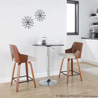 Majestic Office Furniture 24" Fixed-Height Counter Stool - Set of 2