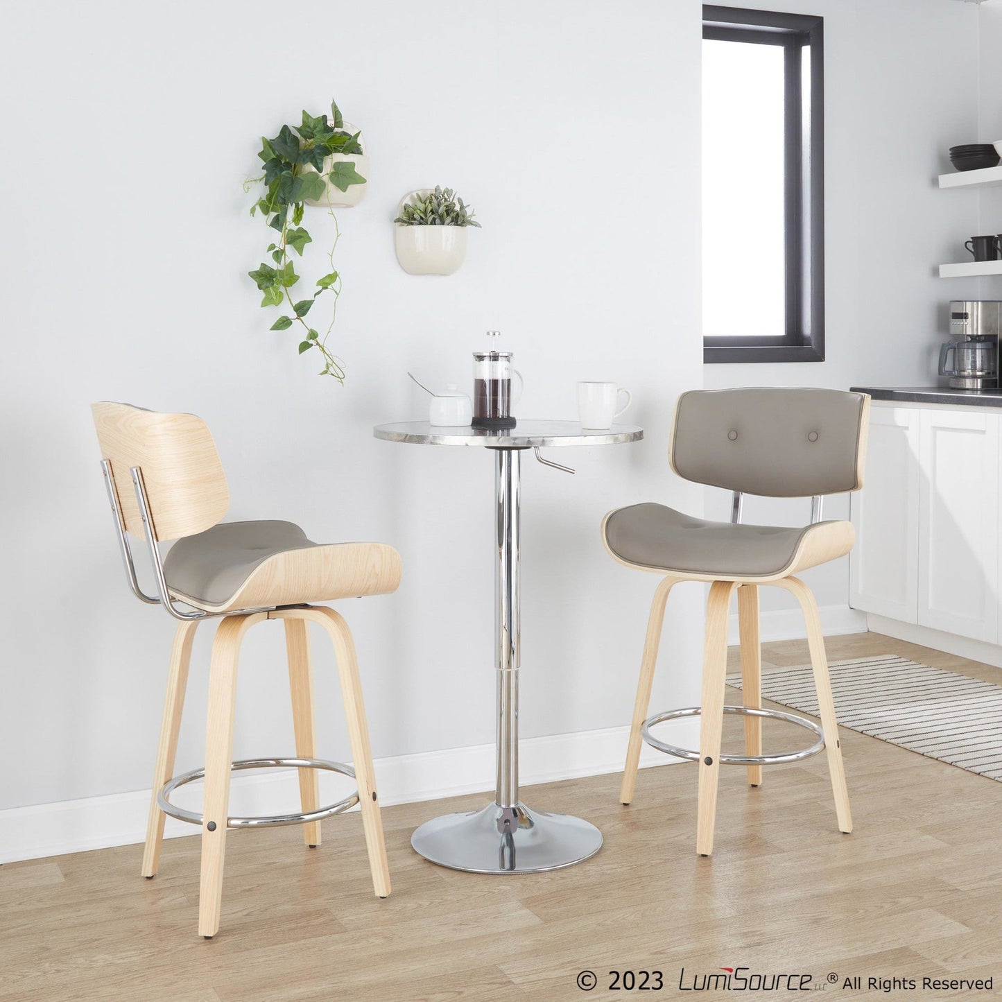 Majestic Office Furniture 26" Fixed-Height Counter Stool - Set of 2