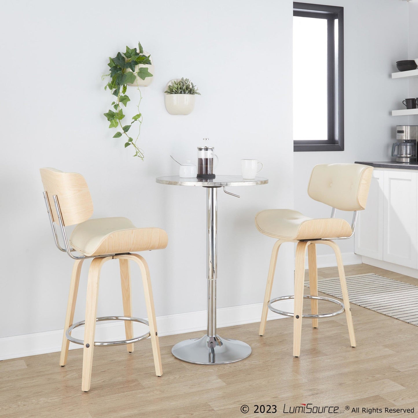 Majestic Office Furniture 26" Fixed-Height Counter Stool - Set of 2