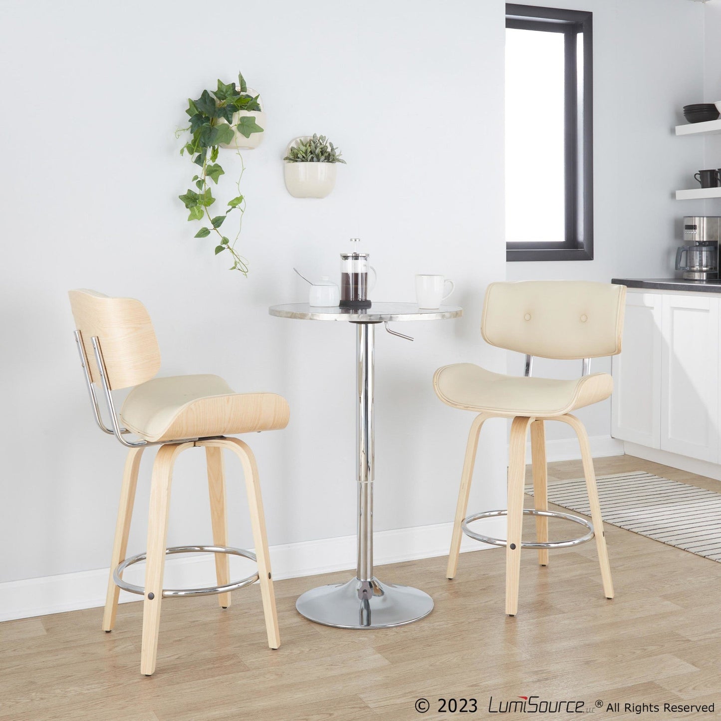 Majestic Office Furniture 26" Fixed-Height Counter Stool - Set of 2