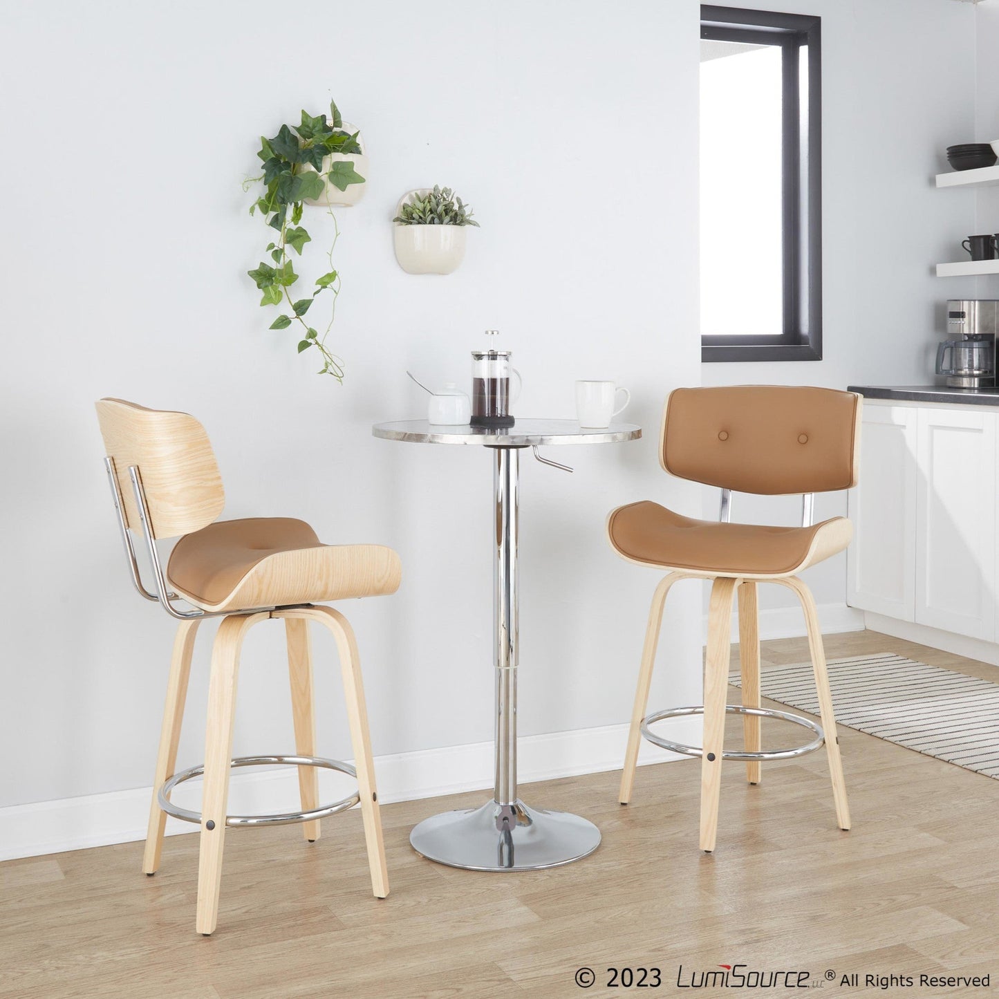 Majestic Office Furniture 26" Fixed-Height Counter Stool - Set of 2