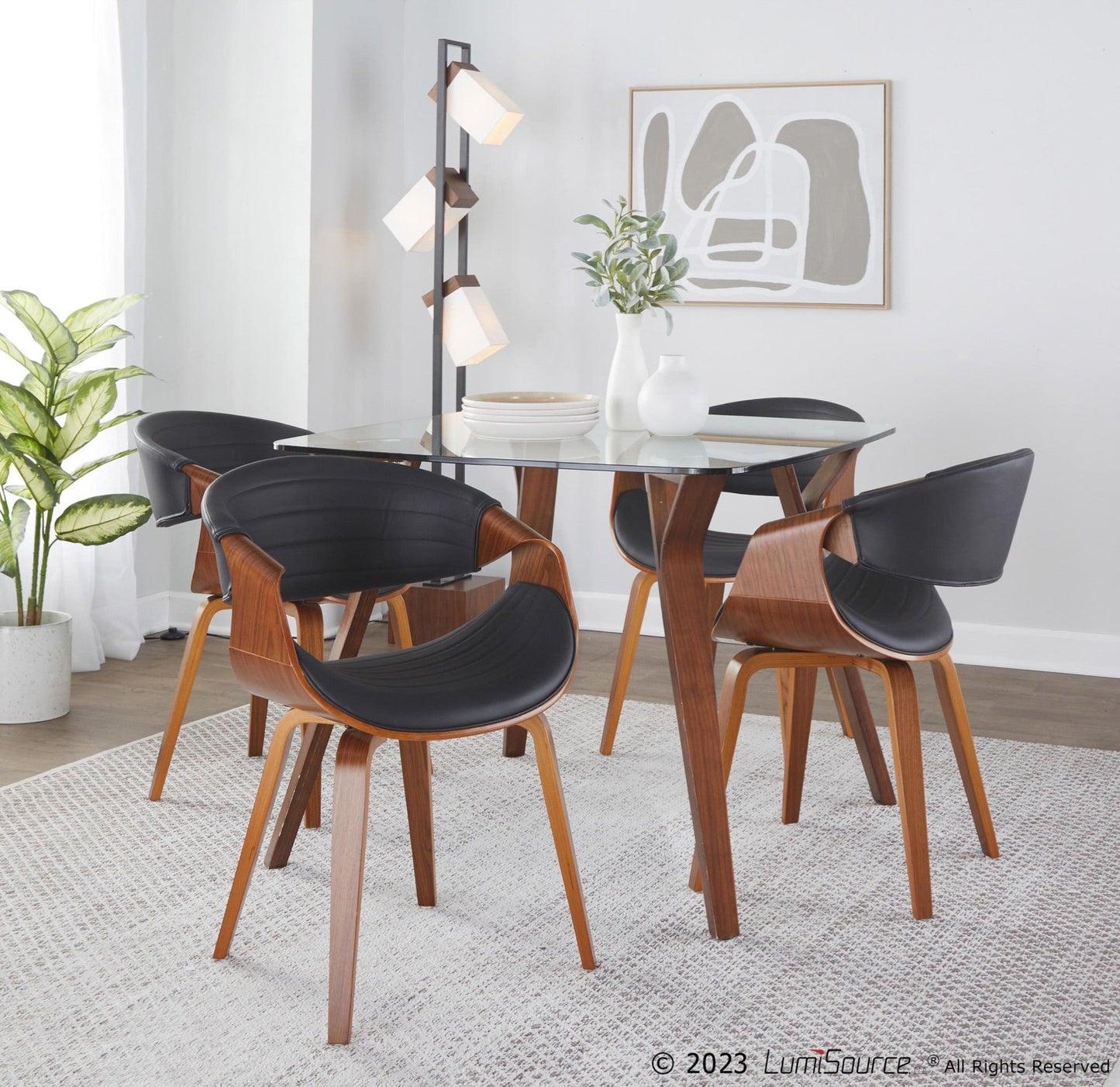Lumisource Folia-symphony Square Dining Set - 5 Piece