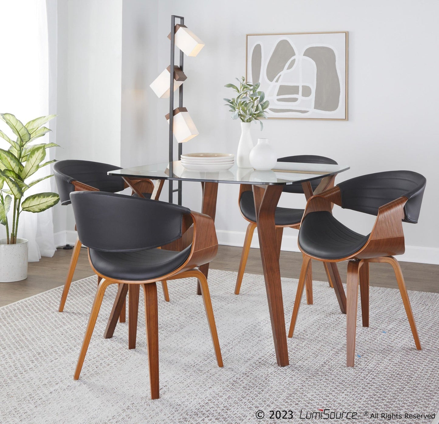 Lumisource Folia-symphony Square Dining Set - 5 Piece