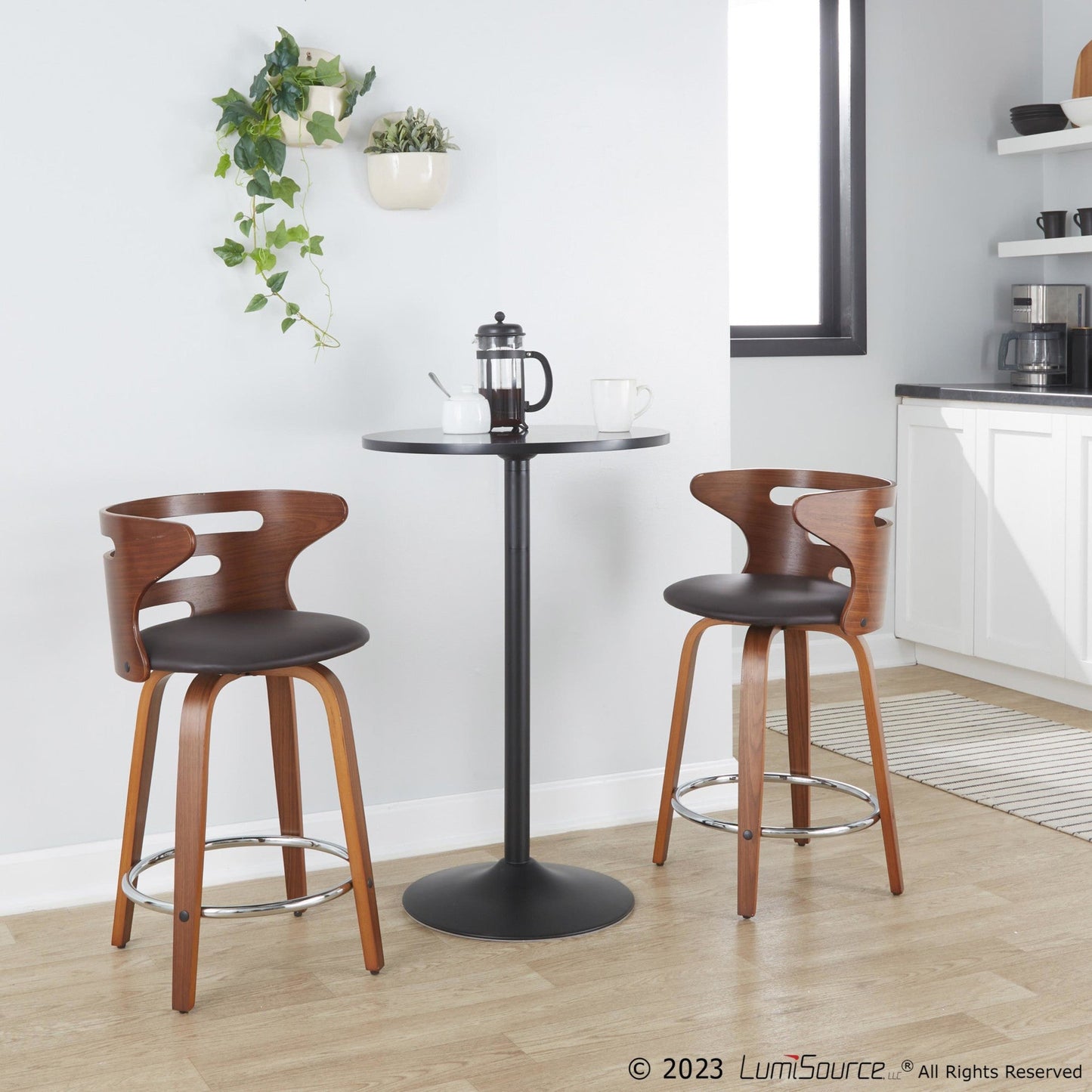 Majestic Office Furniture 24" Fixed-Height Counter Stool - Set of 2