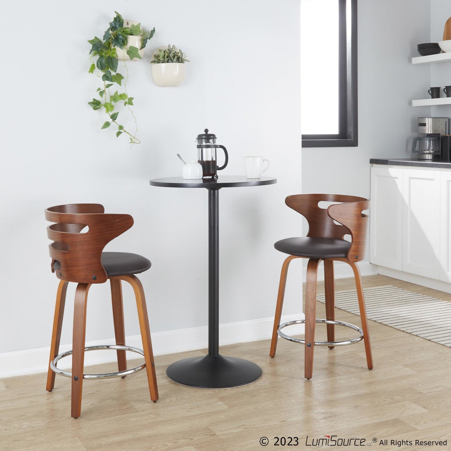 Majestic Office Furniture 24" Fixed-Height Counter Stool - Set of 2