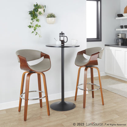 Majestic Office Furniture 30" Fixed-Height Barstool - Set of 2