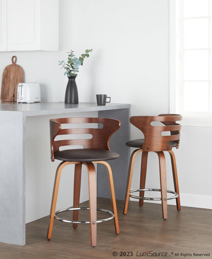 Majestic Office Furniture 24" Fixed-Height Counter Stool - Set of 2
