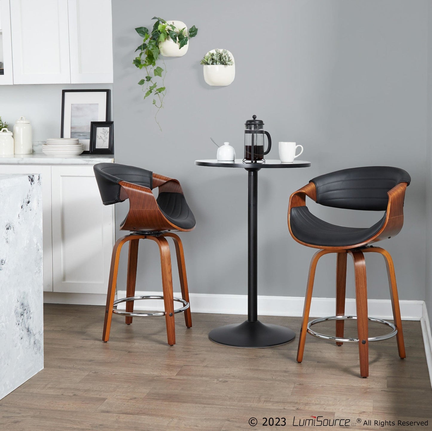 Majestic Office Furniture 24" Fixed-Height Counter Stool - Set of 2