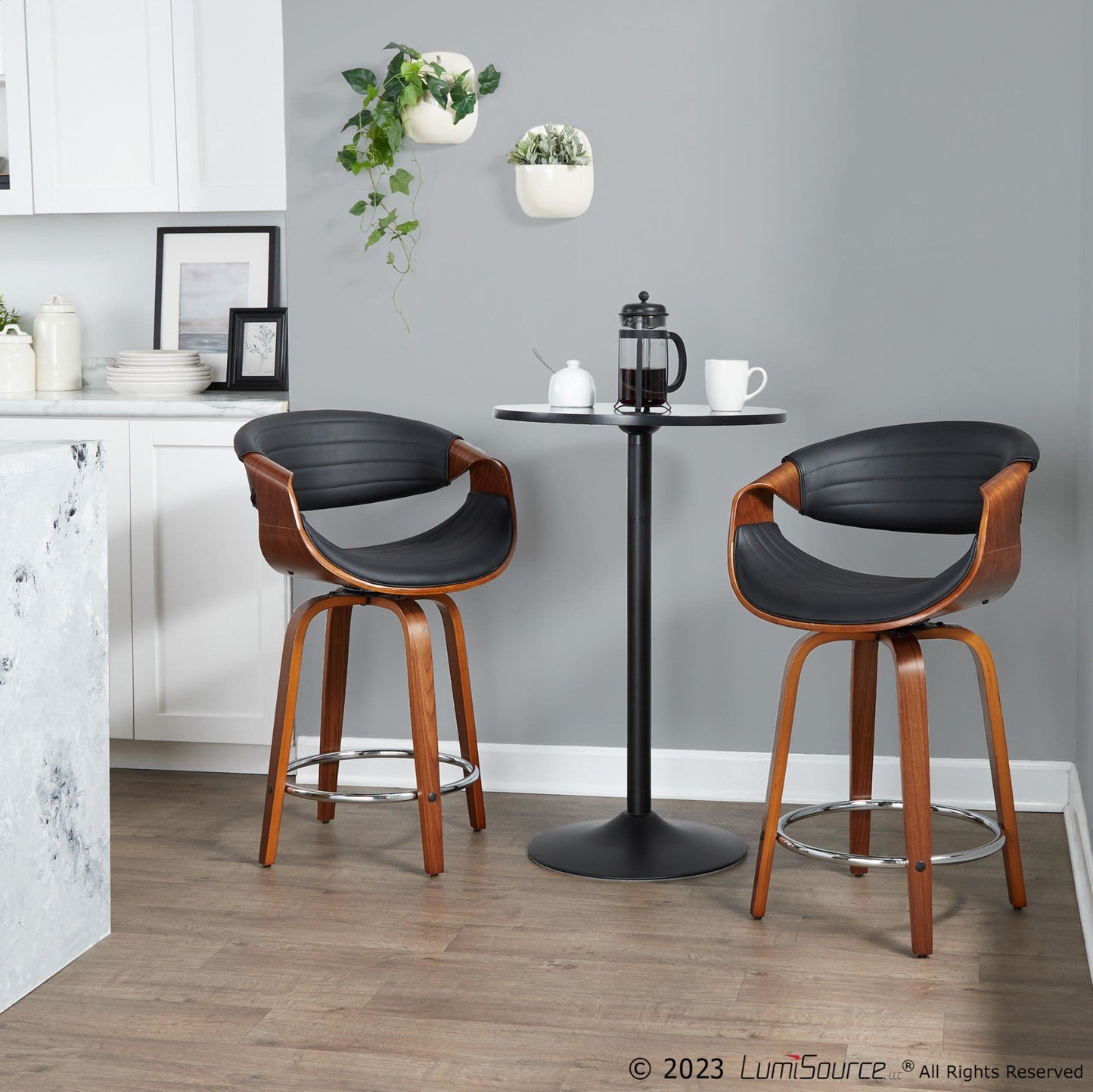 Majestic Office Furniture 24" Fixed-Height Counter Stool - Set of 2