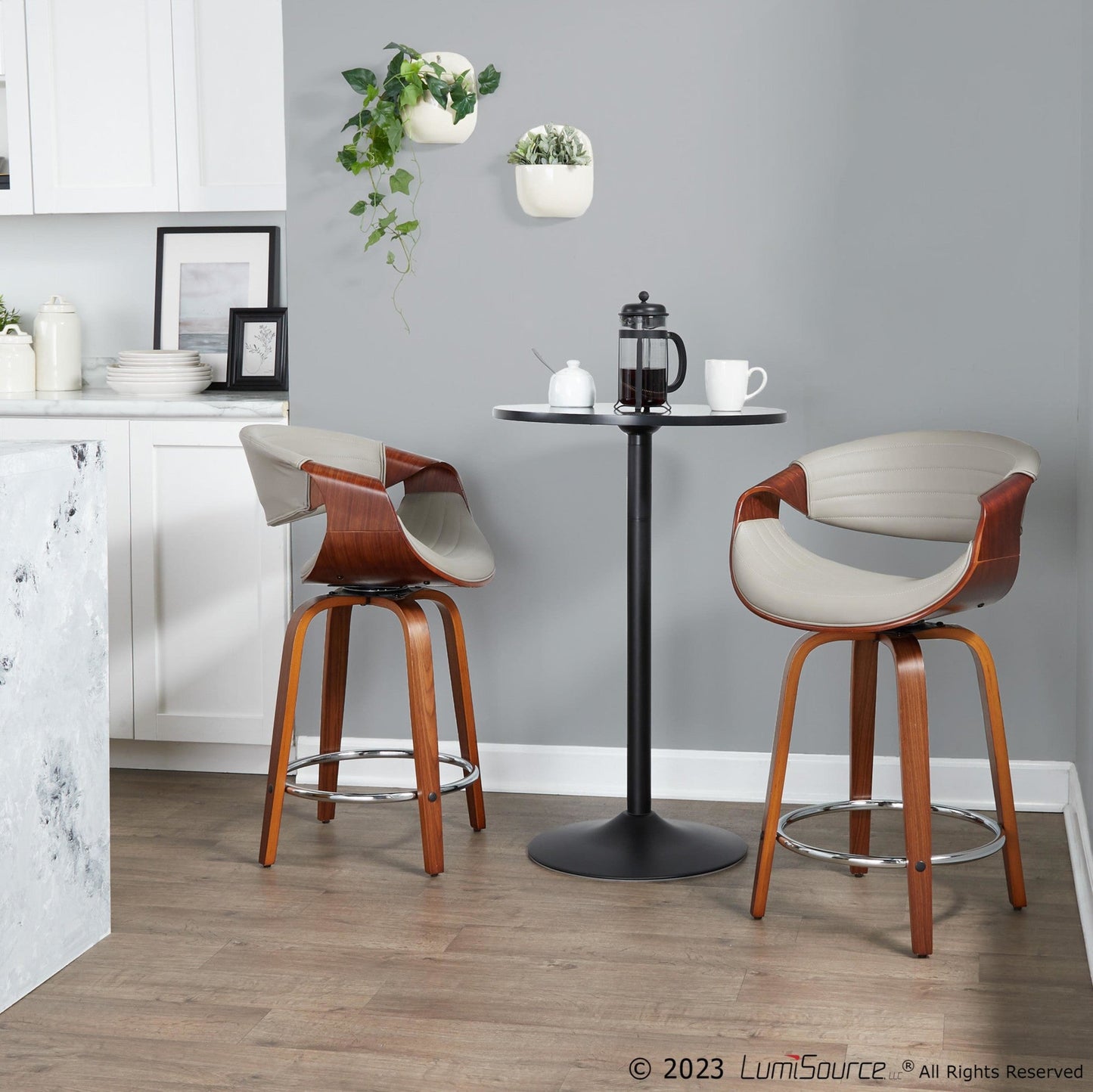 Majestic Office Furniture 24" Fixed-Height Counter Stool - Set of 2