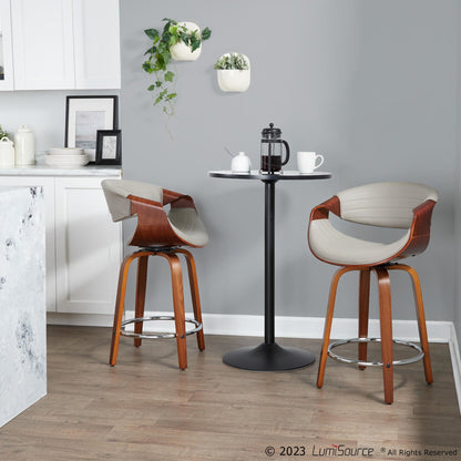 Majestic Office Furniture 24" Fixed-Height Counter Stool - Set of 2