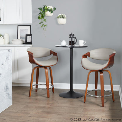 Majestic Office Furniture 24" Fixed-Height Counter Stool - Set of 2