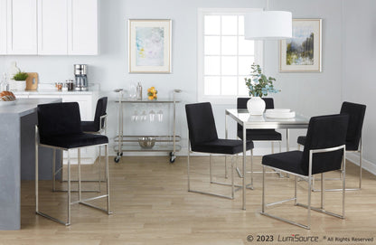 Majestic Office Furniture High Back 26" Fixed-Height Counter Stool - Set of 2
