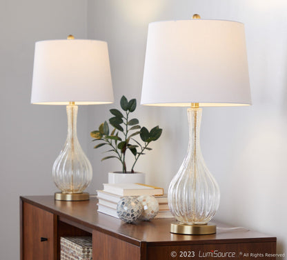 Majestic Office Furniture 27" Glass Table Lamp - Set of 2