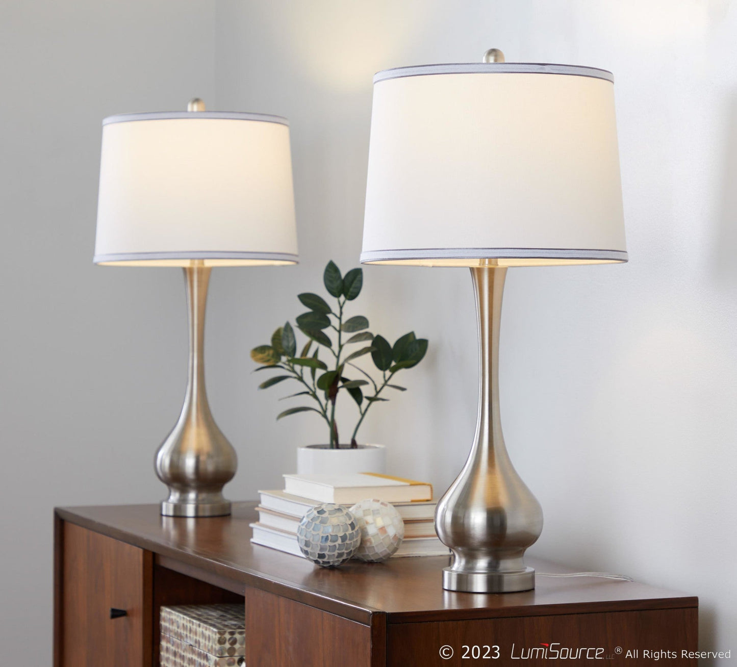 Majestic Office Furniture 28" Metal Table Lamp - Set of 2